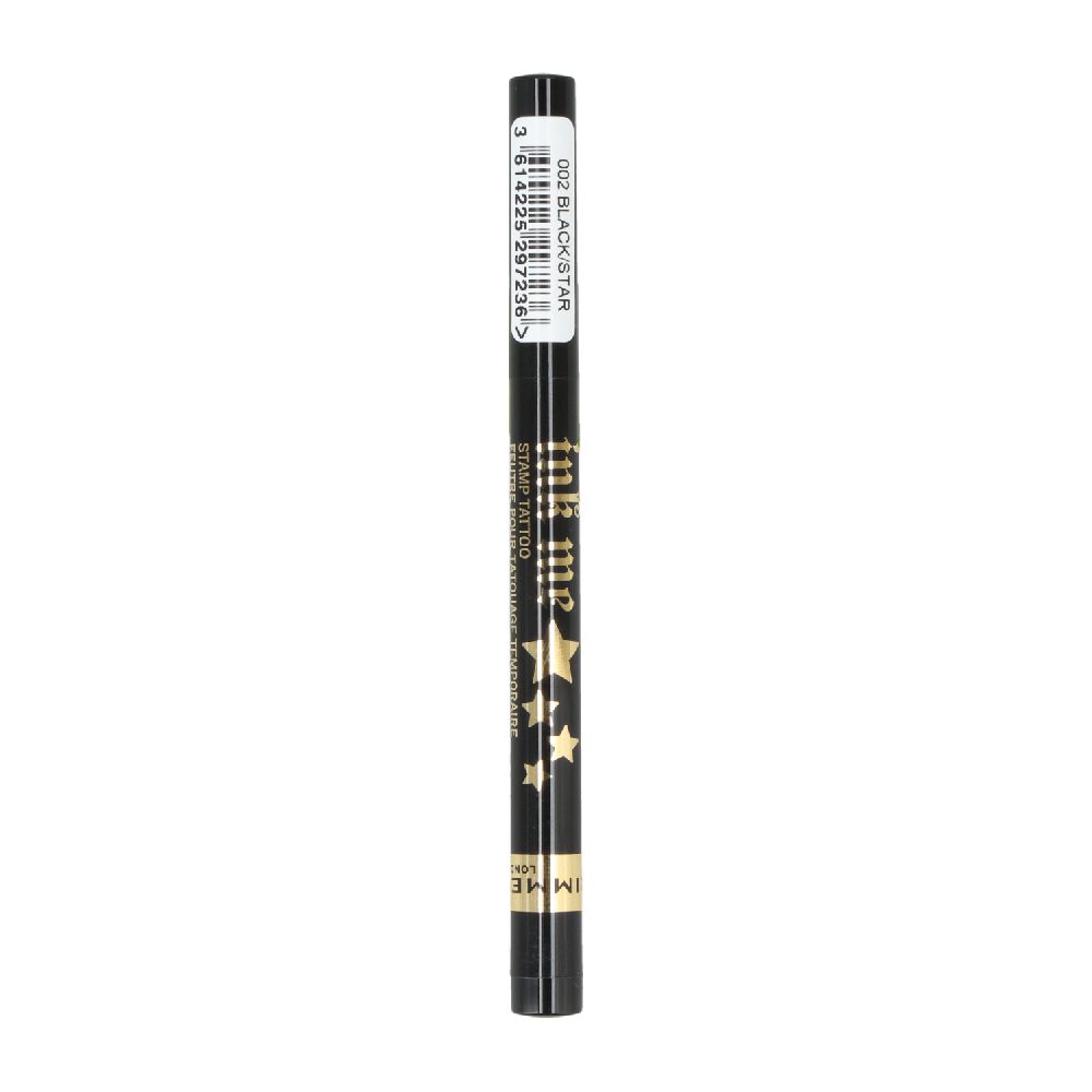 Rimmel Ink Me Stamp Tattoo Tattoo-Stempel Farbton 002 Schwarz/Stern 0,8ml