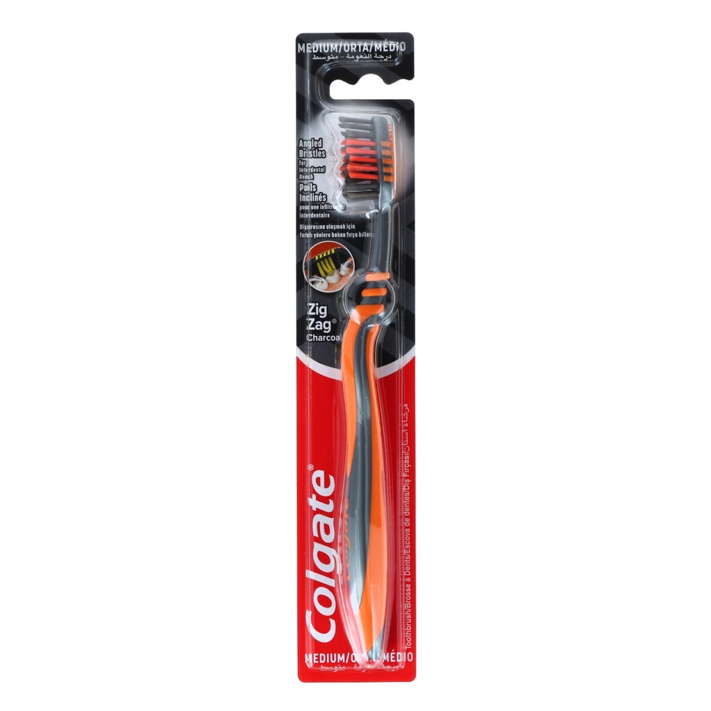 Colgate Zahnbürste Zig Zag Aktivkohle Mittel
