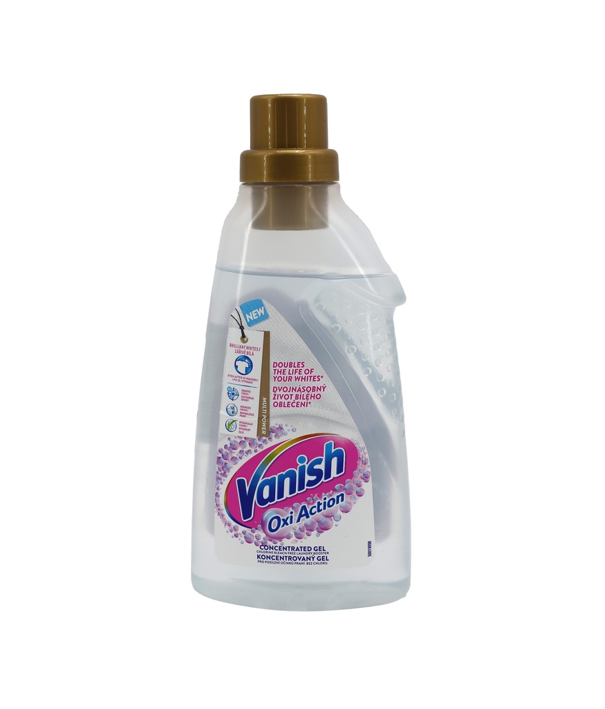 Vanish Oxi Action Powerweiss Gel 750 ml Fleckenentferner Konzentrat