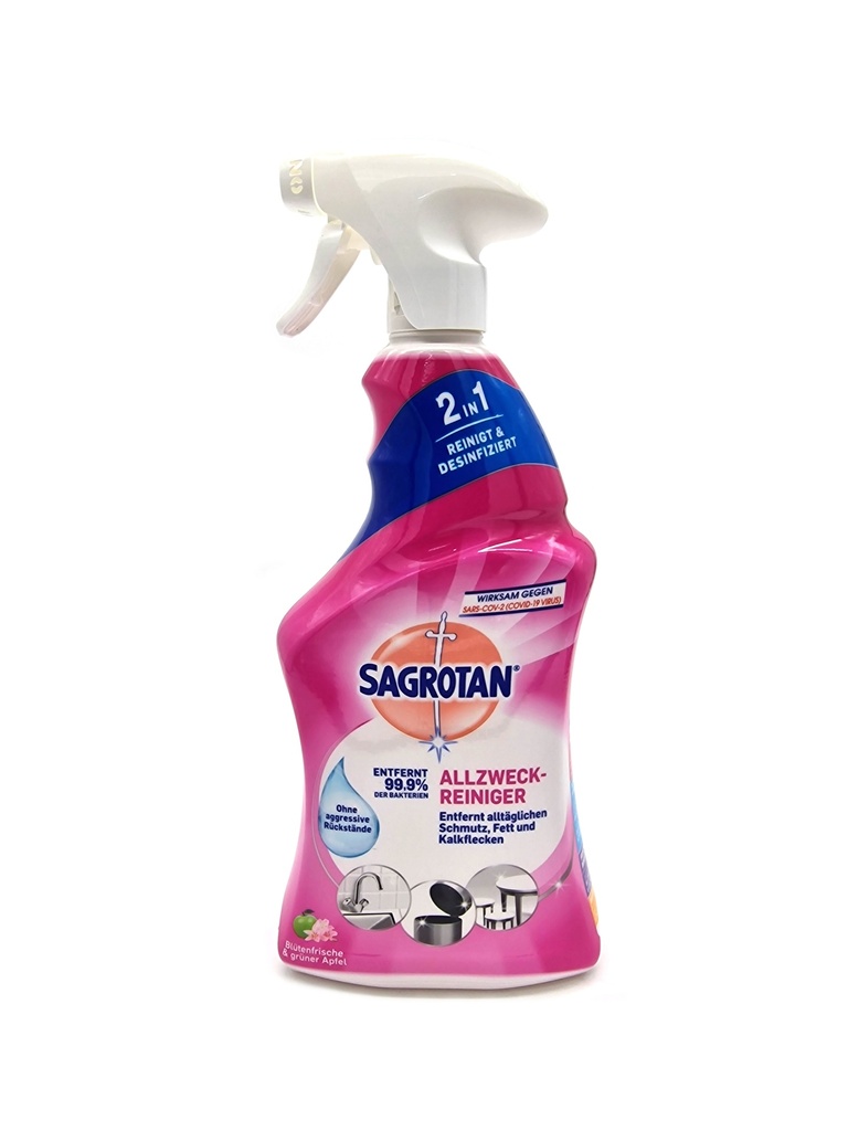 Sagrotan Allzweck Reiniger Blütenfrische & Grüner Apfel 2in1 Spray 750ml