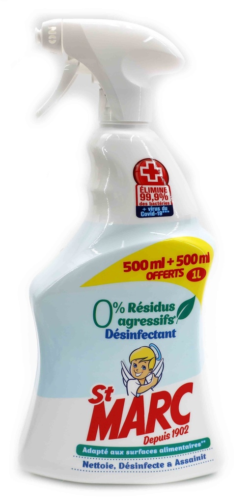 St Marc Mehrzweckreiniger, 1 Liter Spray, 0 % aggressive Rückstände