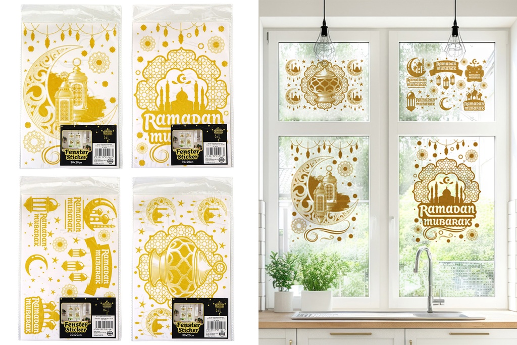 Fenstersticker "Ramadan", 30x20cm, 4 Designs