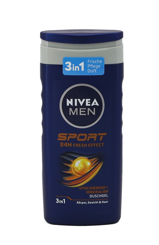 Nivea Dusche 250ml Sport 24h Men 3in1