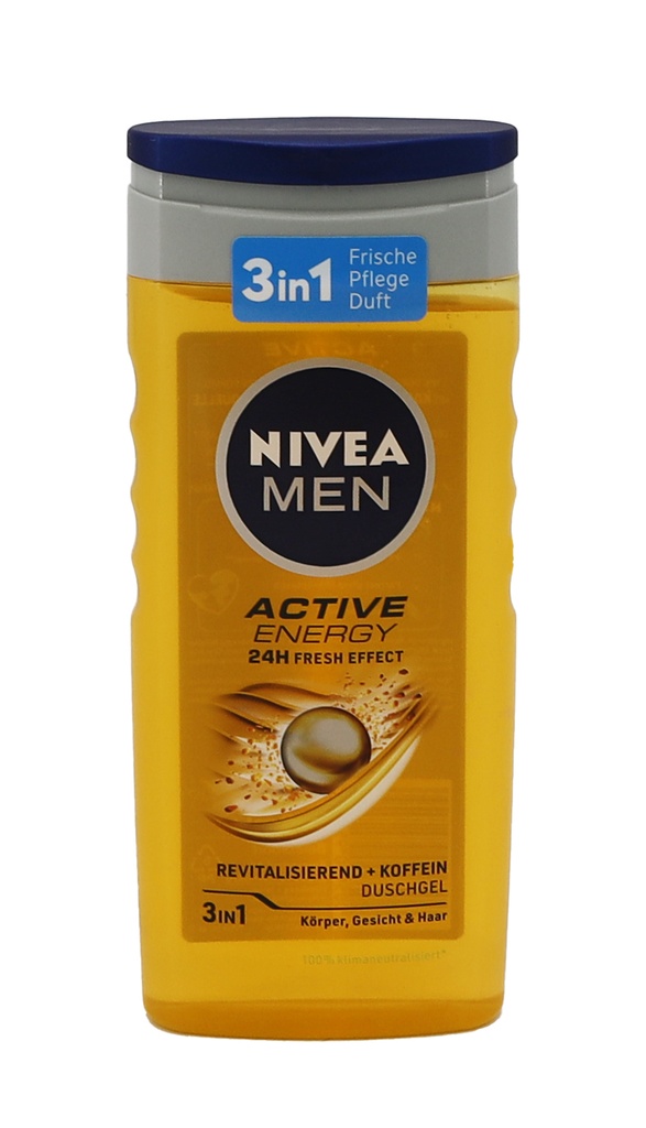 Nivea Dusche 250ml Active Energy Men 3in1