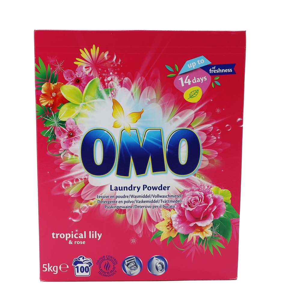 Omo Pulver 100WL 5kg Tropical