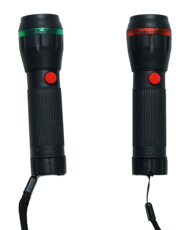 Taschenlampe "Super-LED" schwarz, mit Zoomfunktion