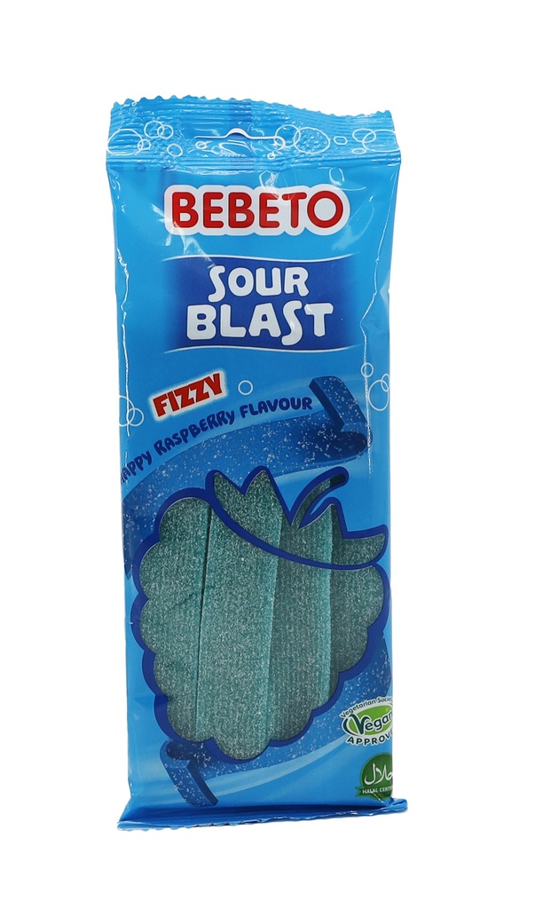 Bebeto 180g Sour Blast Fizzy Raspberry