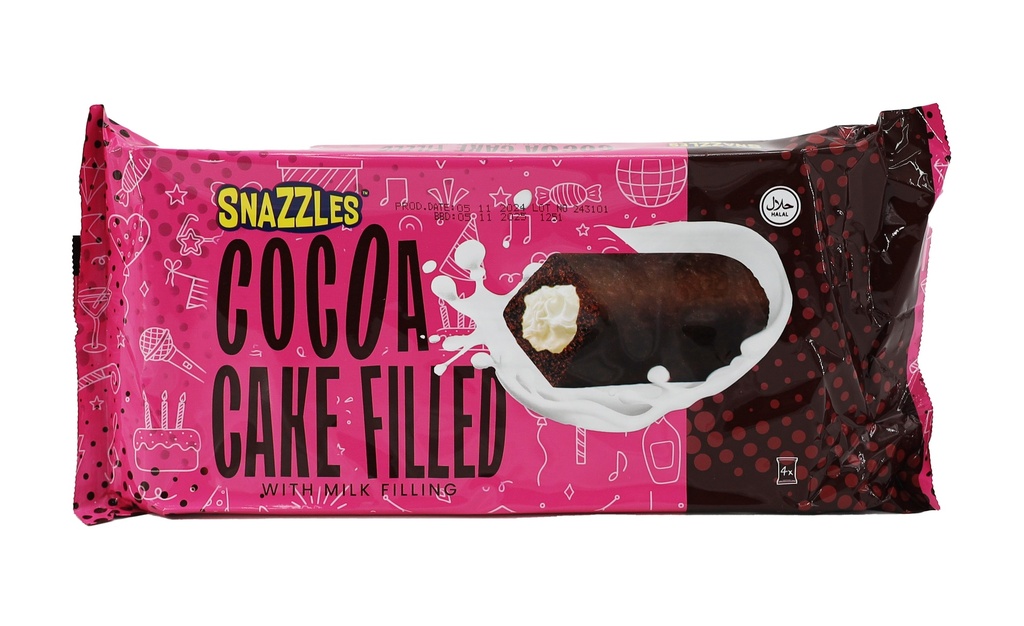 Snazzles Gefüllter Kuchen 160g Choco With Milk Cream 4-Pack