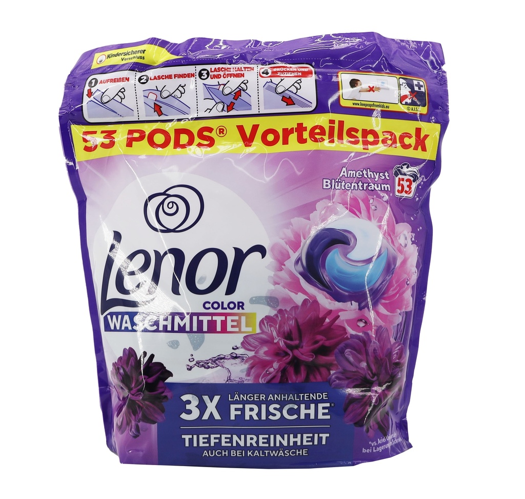 Lenor Color All-in-1 PODS Amethyst Blütentraum 53WL