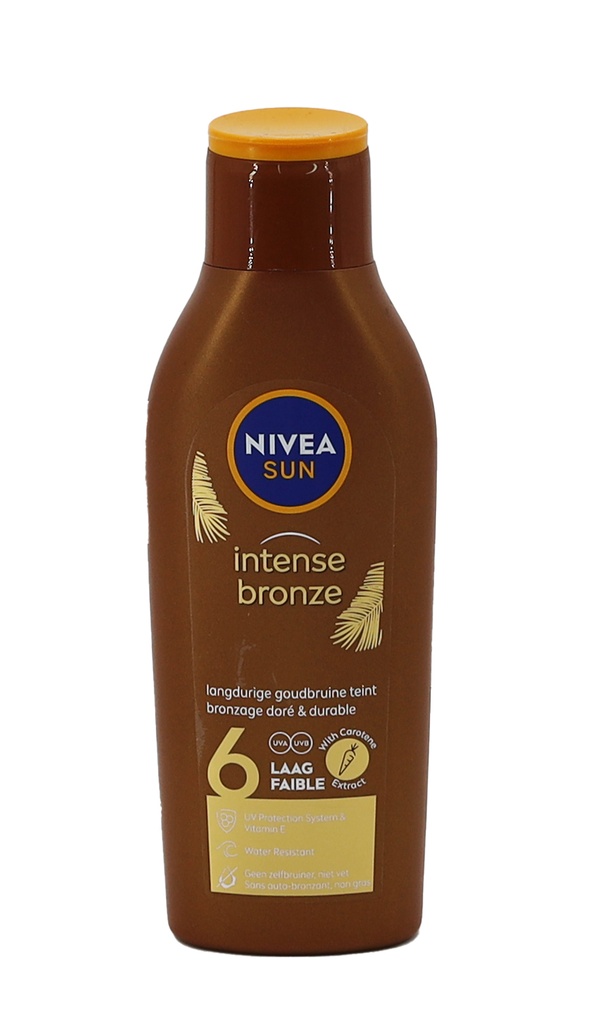 Nivea Sun Sonnenmilch 200ml Intense Bronze Carotin LSF 6