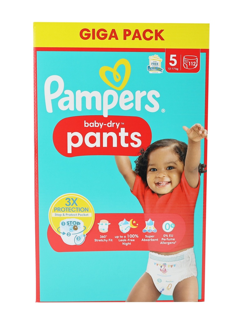 Pampers Baby Dry Pants 112 Stück Größe 5