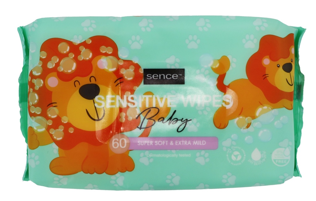 Sence Feuchttücher für Babys 60Stück Sensitive