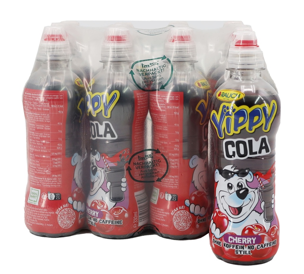 Rauch Erfrischungsgetränk Yippy Cola Cherry 12x0,33L