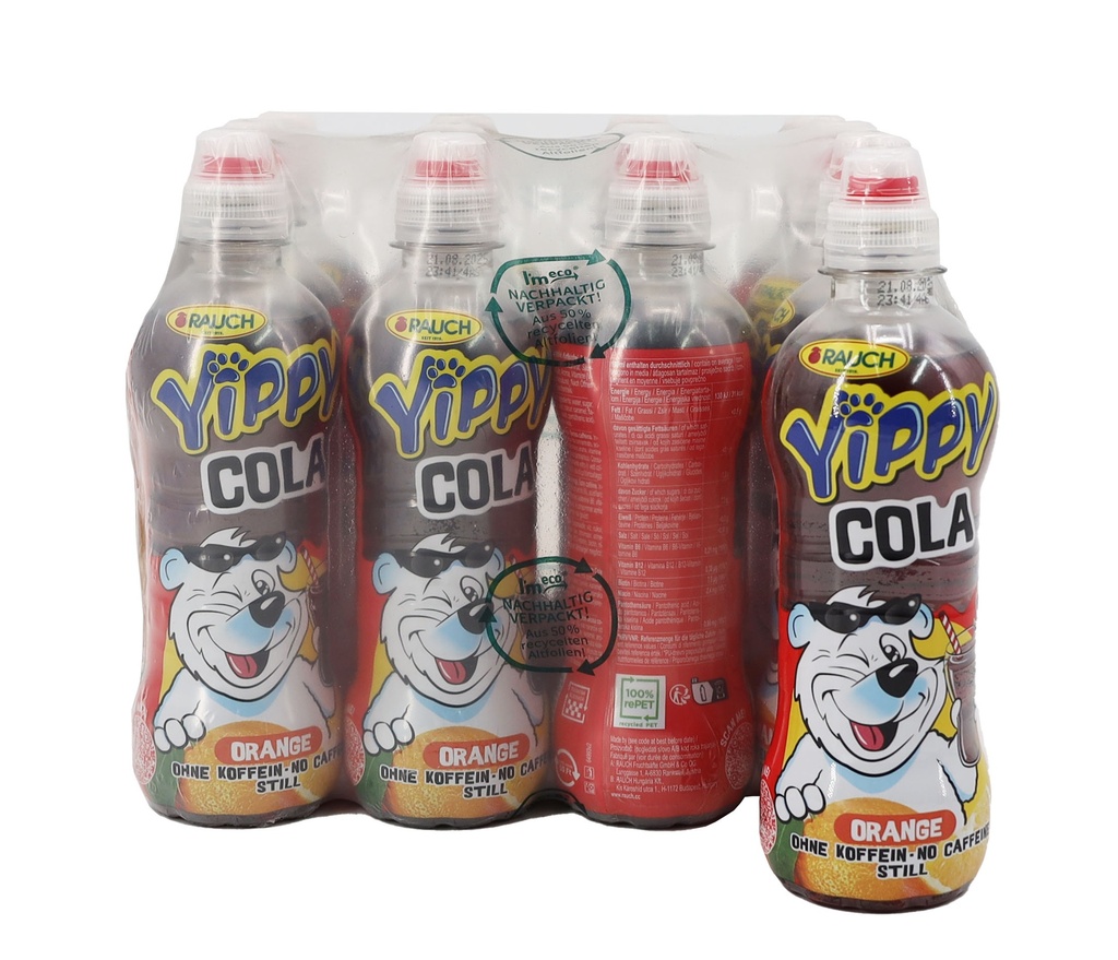Rauch Erfrischungsgetränk Yippy Cola Orange 12x0,33L