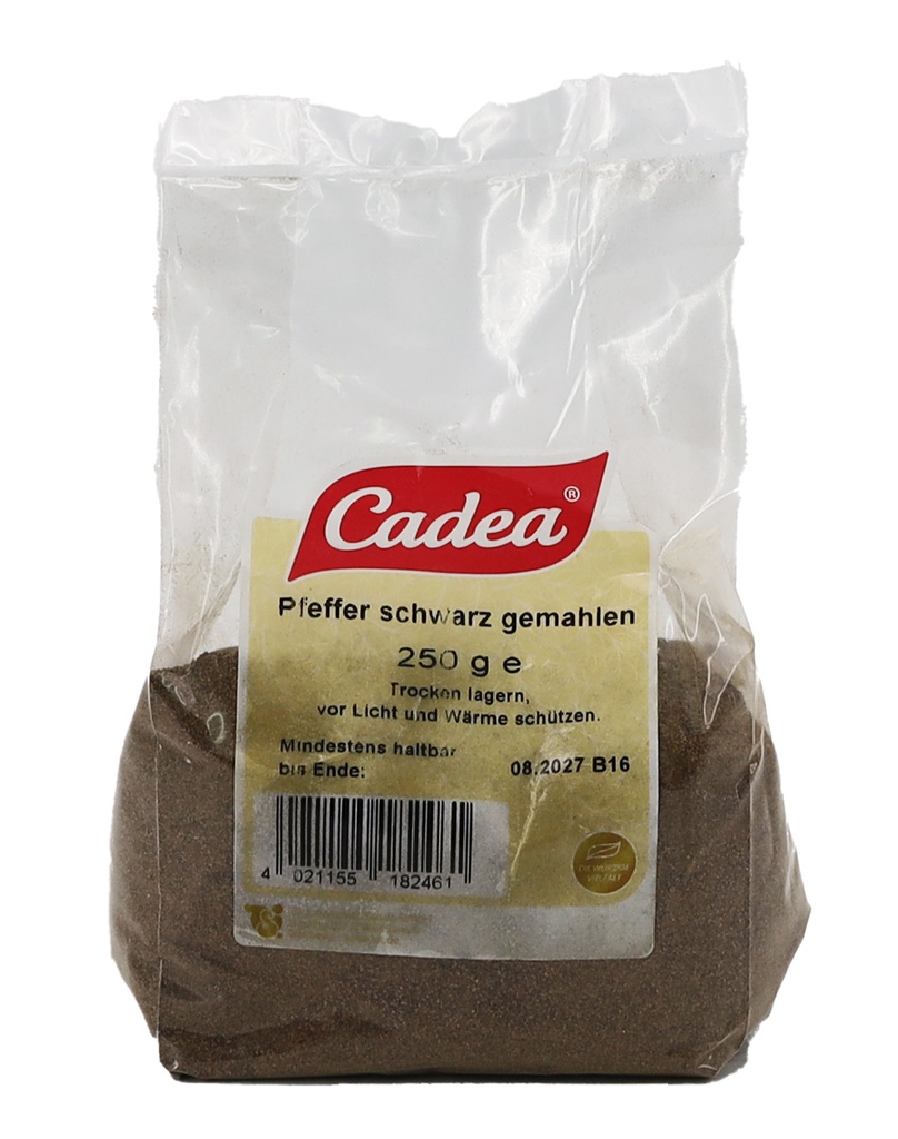 CADEA Pfeffer schwarz gemahlen 250g BT