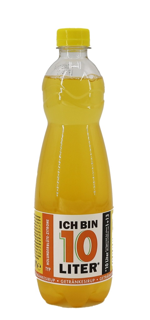 ICH BIN 10 LITER Holunder Sirup 0,7l PFL, 700 ml Flasche