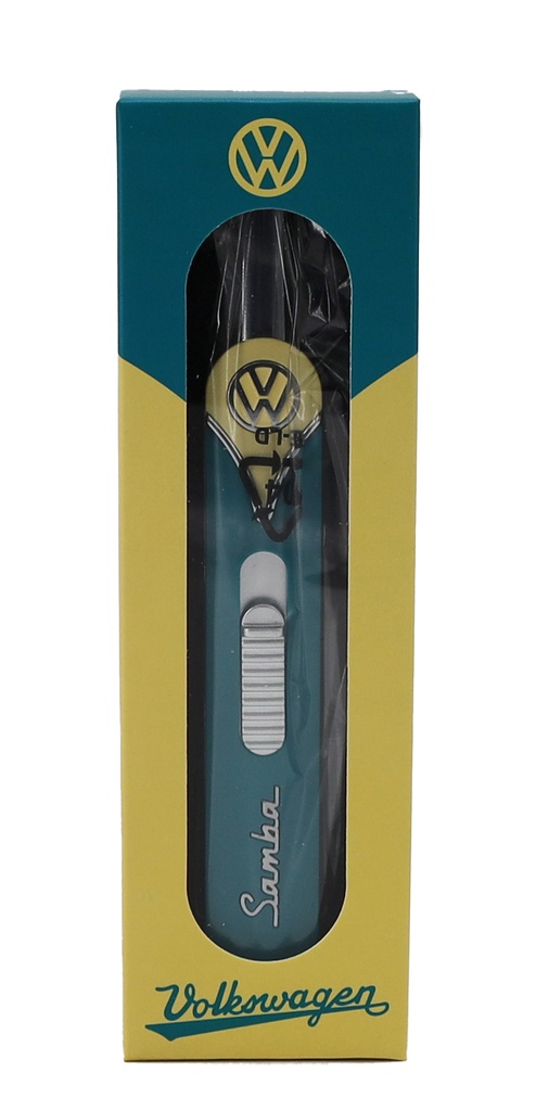 VW Metall Stabfeuerzeug BLAU 16,5 cm