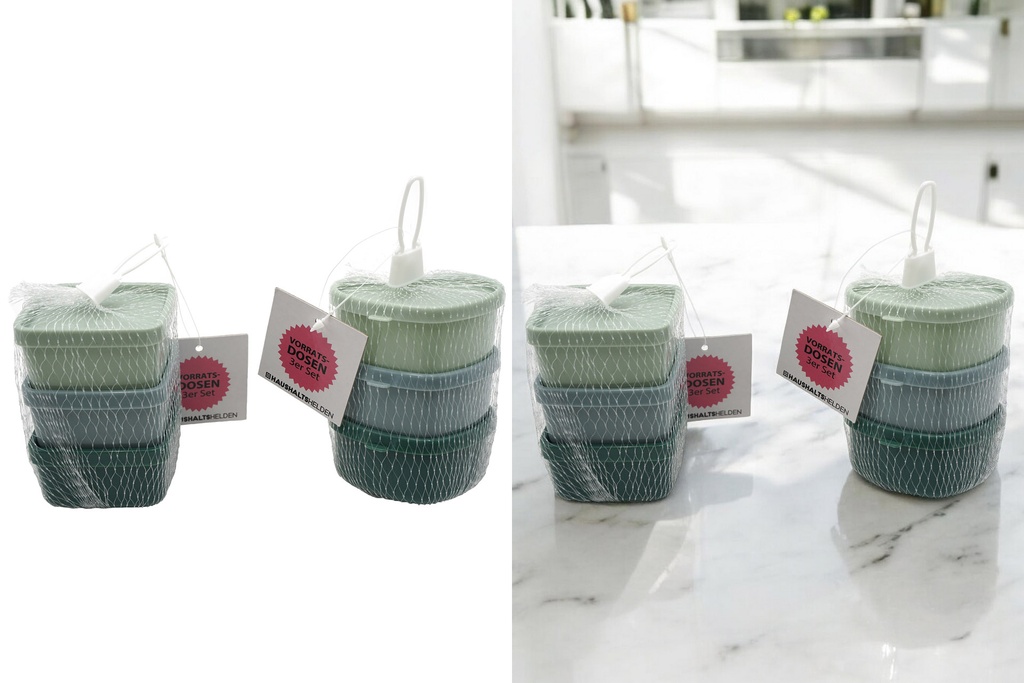 Vorratsdosen 2-fach sortiert, 3er Set