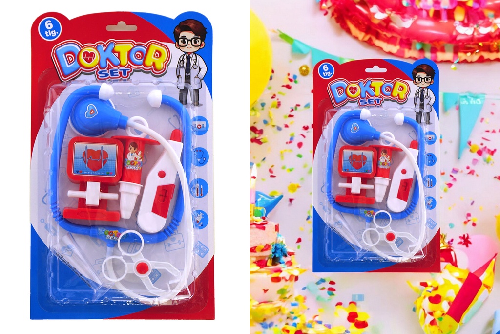 Spielzeug "Doktor", 6 teilig, 2 Designs