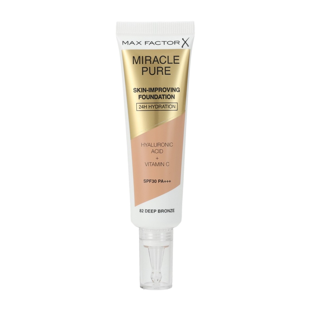 Max Factor Foundation 30ml Tube 24H SPF30 82 Deep Bronze