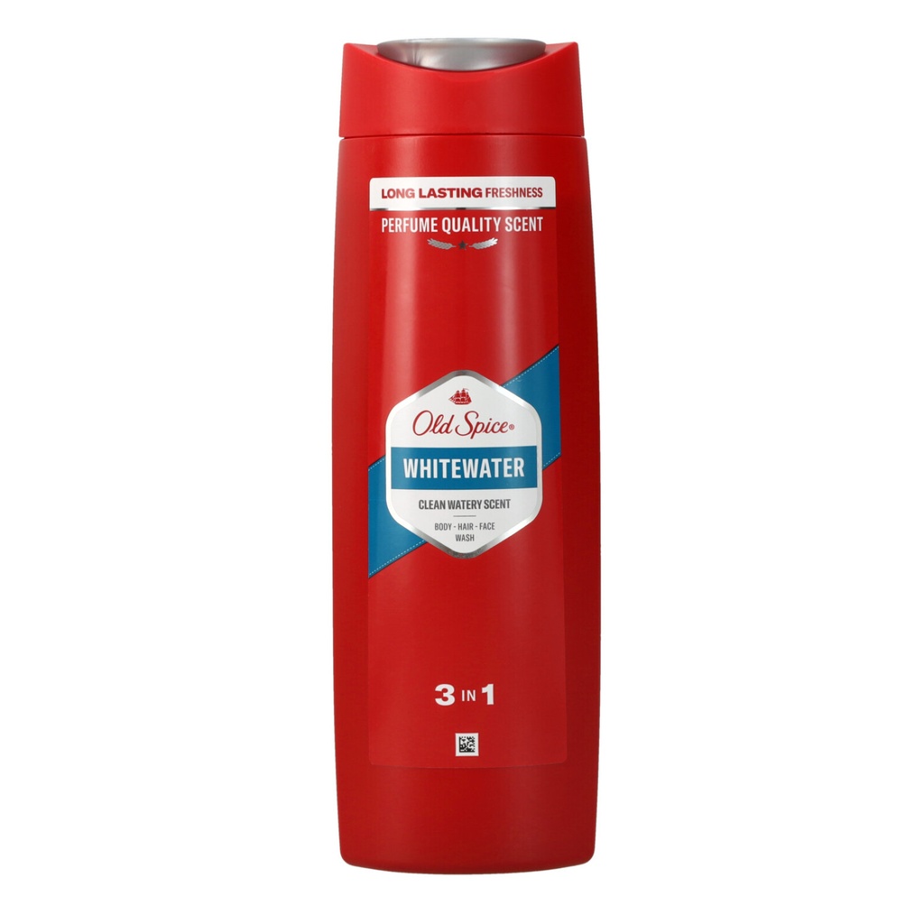 Old Spice Shampoo und Duschgel 400ml 3-in-1 Whitewater
