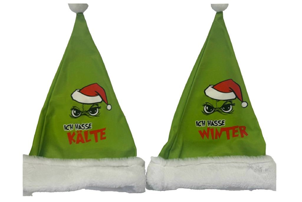 Weihnachtsmütze "Festtags-Muffel", 34x48cm, 2 Designs