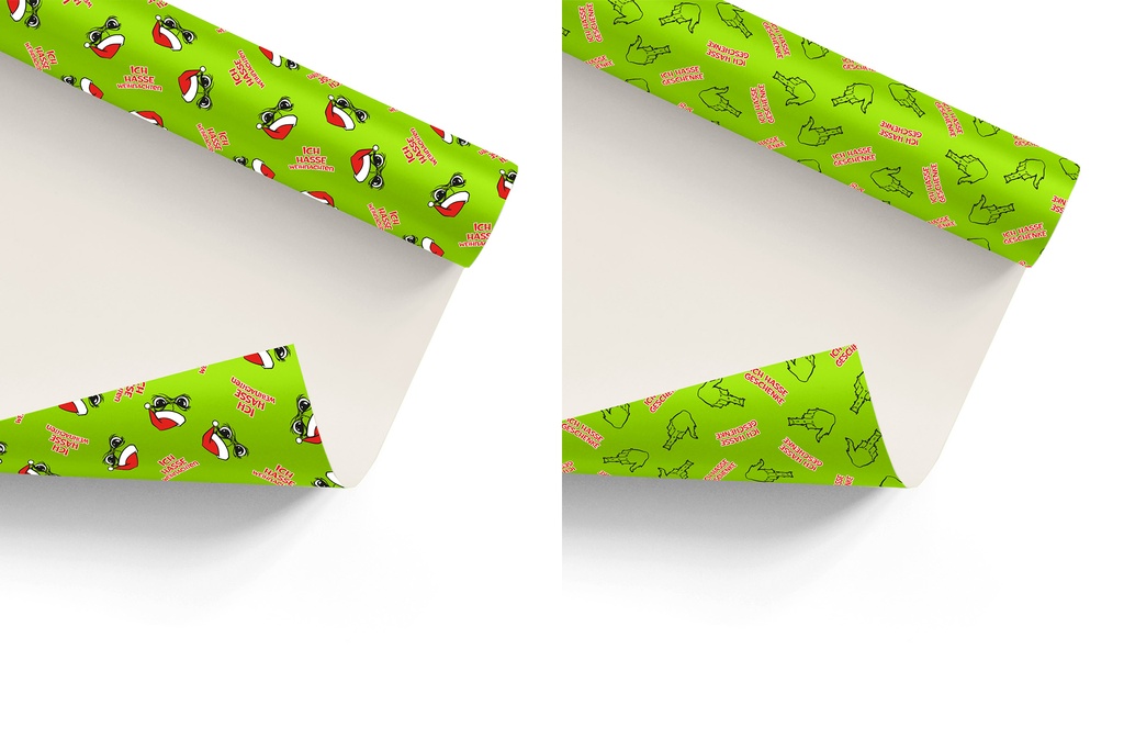 Geschenkpapier "Festtags-Muffel" 2m x 0,7m, 2 Designs