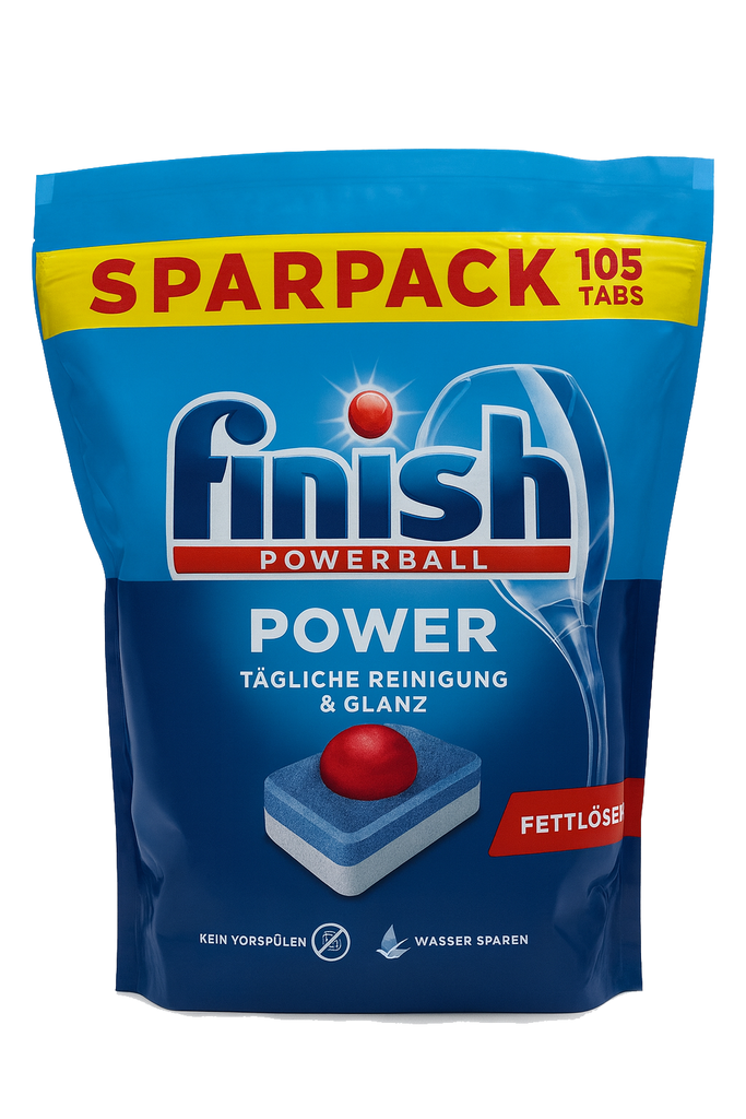 finish Powerball Power All in1 Fresh 105er Tabs Sparpack