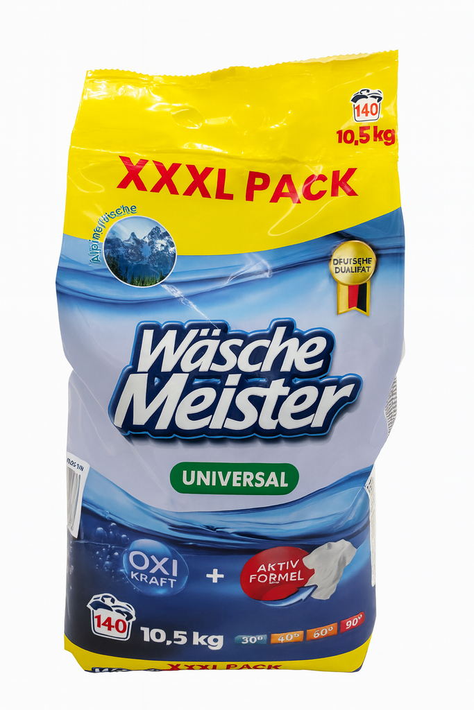 WäscheMeister C.G. Waschpulver 140WL im Beutel XXL 10,5kg Universal