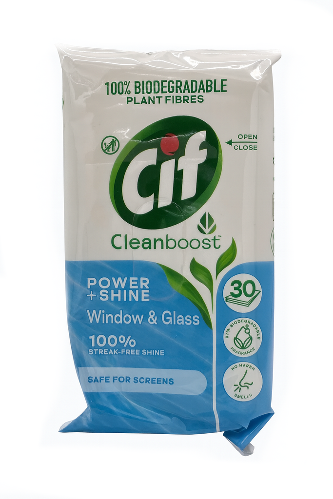 Cif Glasreinigungstücher 30Stück Power & Shine Window & Glass