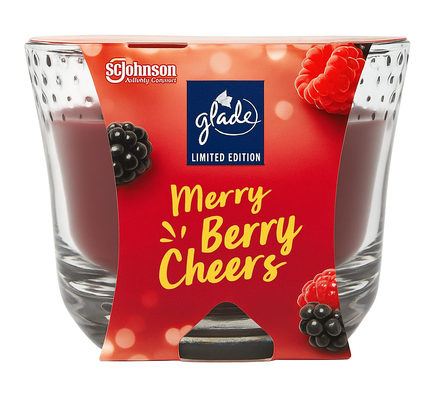 Glade Duftkerze Merry Berry Cheers 224g