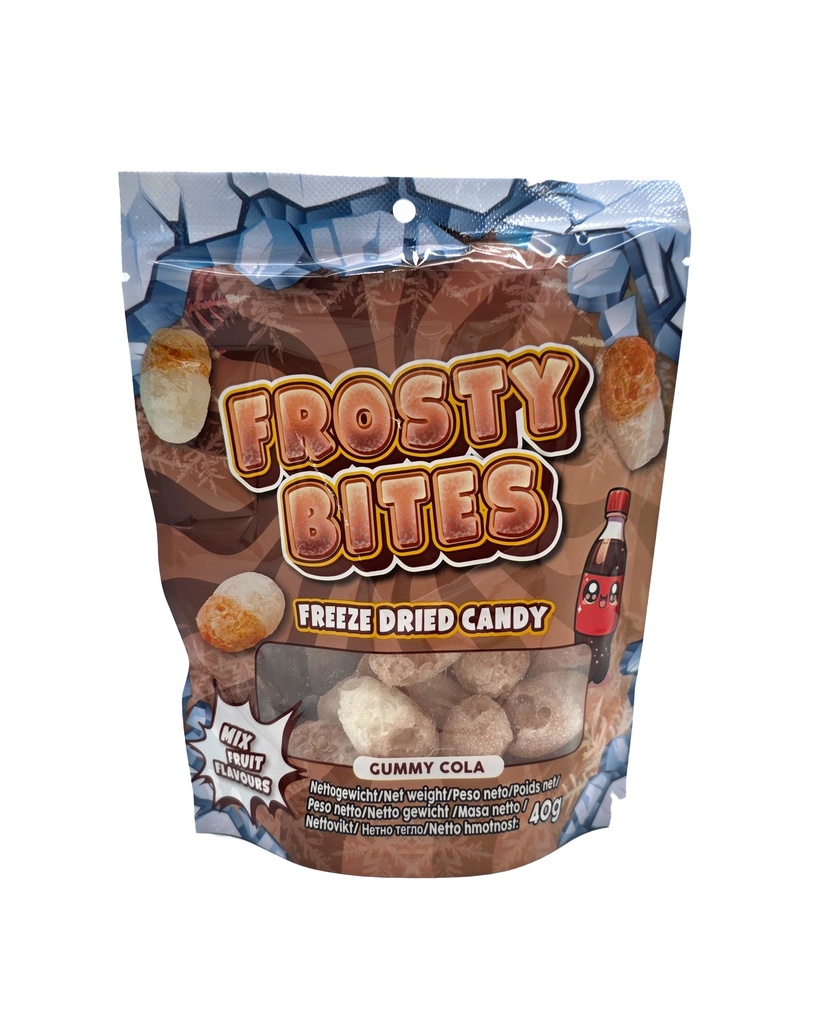 Frosty Bites Gefriergetrocknete Fruchtgummies Cola Bottle 40g