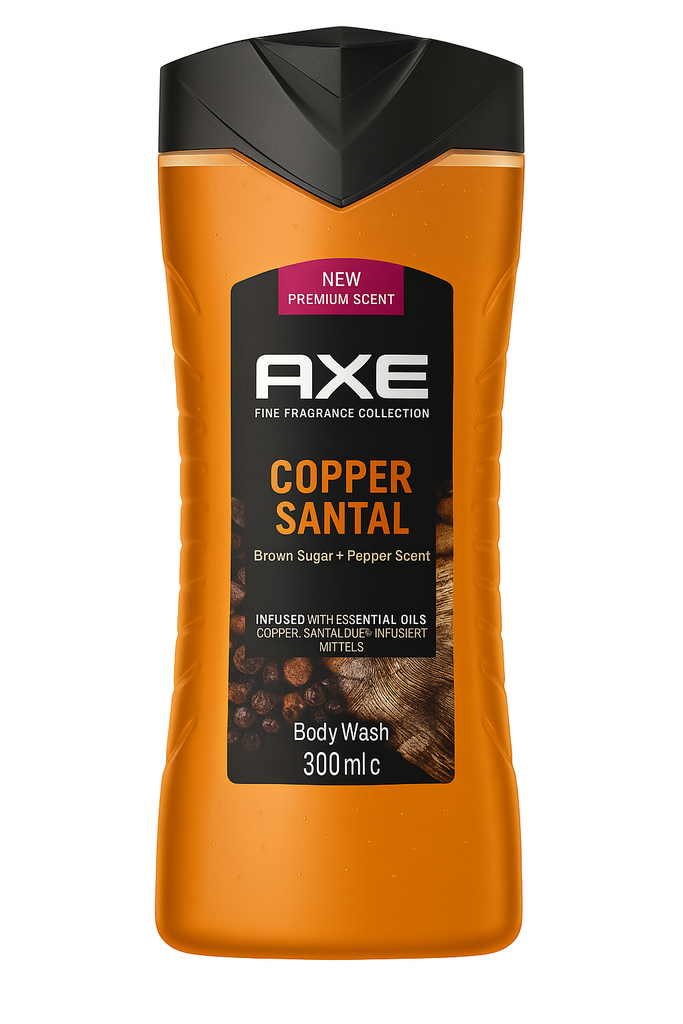 Axe Duschgel Copper Santal mit braunem Zucker und Pfeffer 300ml