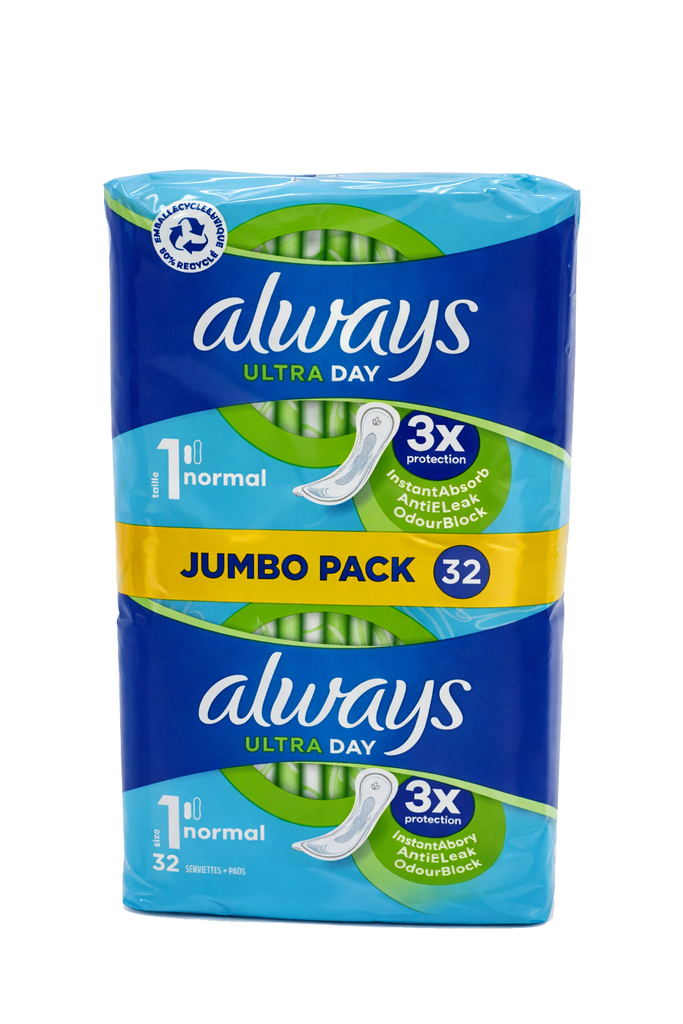 Always Binden Ultra Days 1 Normal Giga Pack, 32St