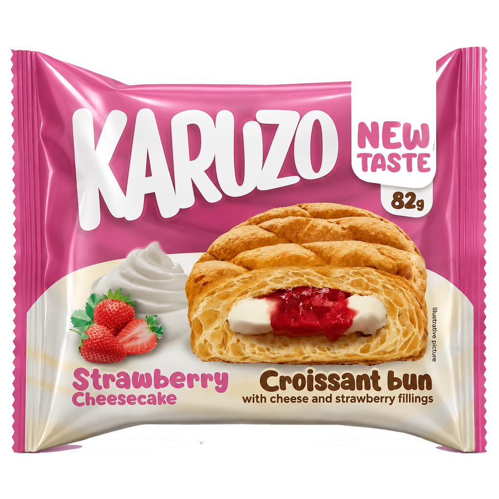 Karuzo Croissant 82g Strawberry Cheesecake Cream