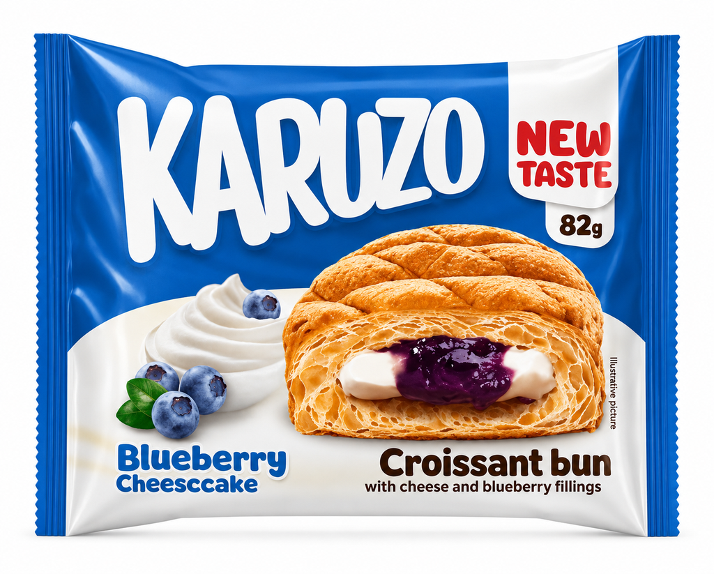 Karuzo Croissant 82g Blueberry Cheesecake Cream