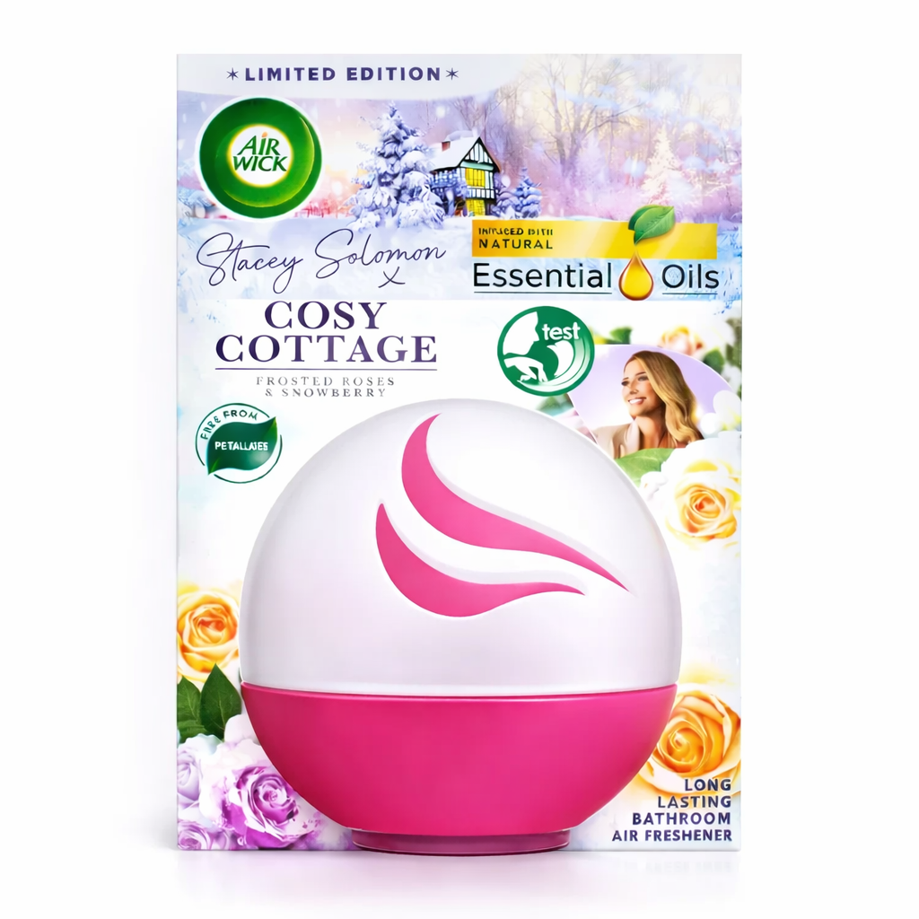 Air Wick Active Fresh Bad & Kleine Räume Deco Sphere Gefrorene Rosen & Schneebeere 75ml