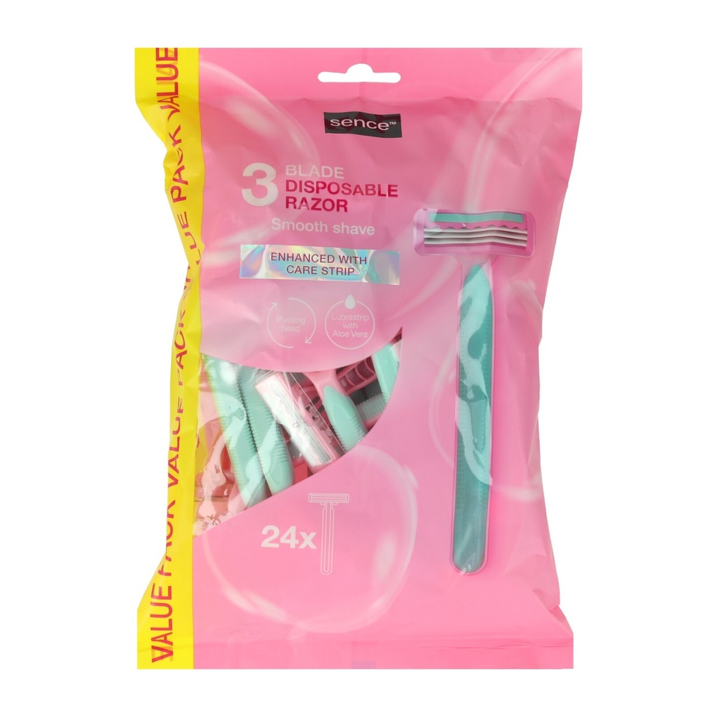 Sence Shaving Einwegrasierer 24Stück Triple Blades