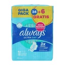 Always Ultra Damenbinden 40Stück Size 1 Normal Day Wings