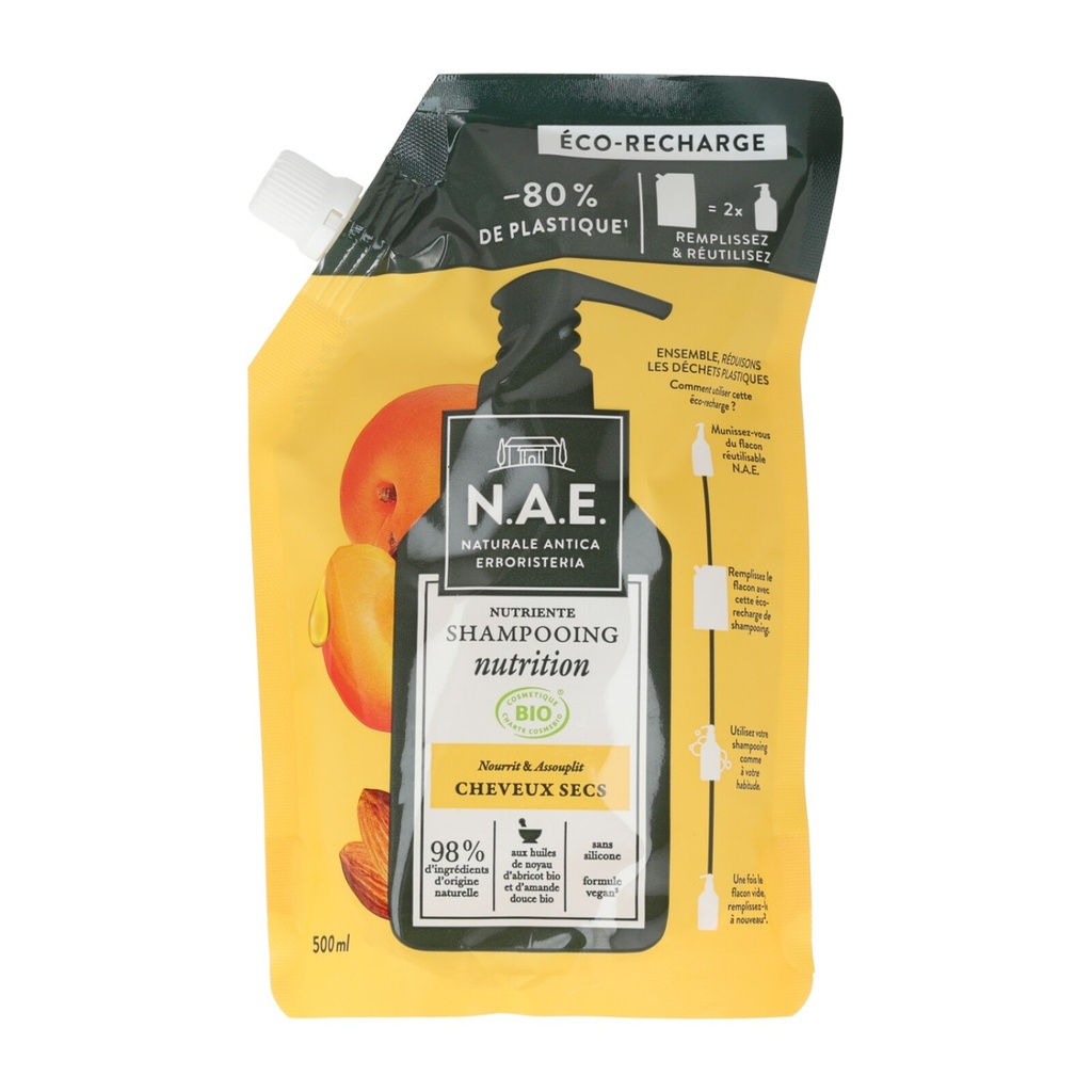 N.A.E. Nutrition Shampoo Nachfüllpack 500 ml – nährendes Shampoo