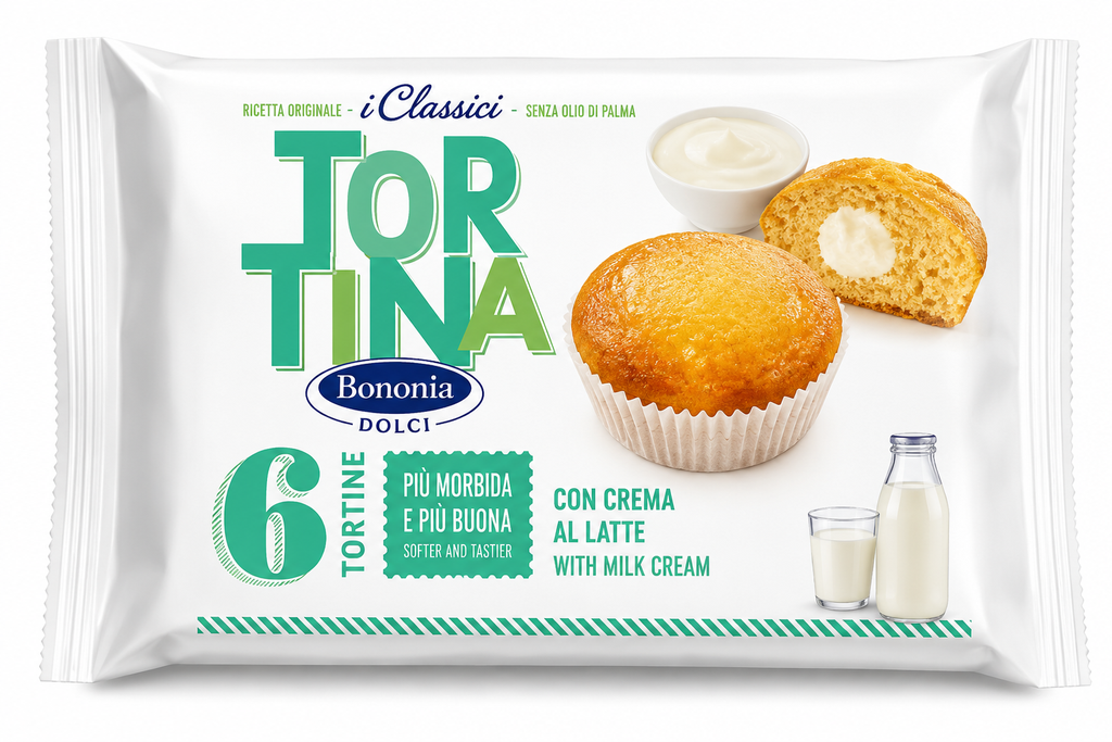 Bononia Dolci Minikuchen mit Milchcremefüllung 240g