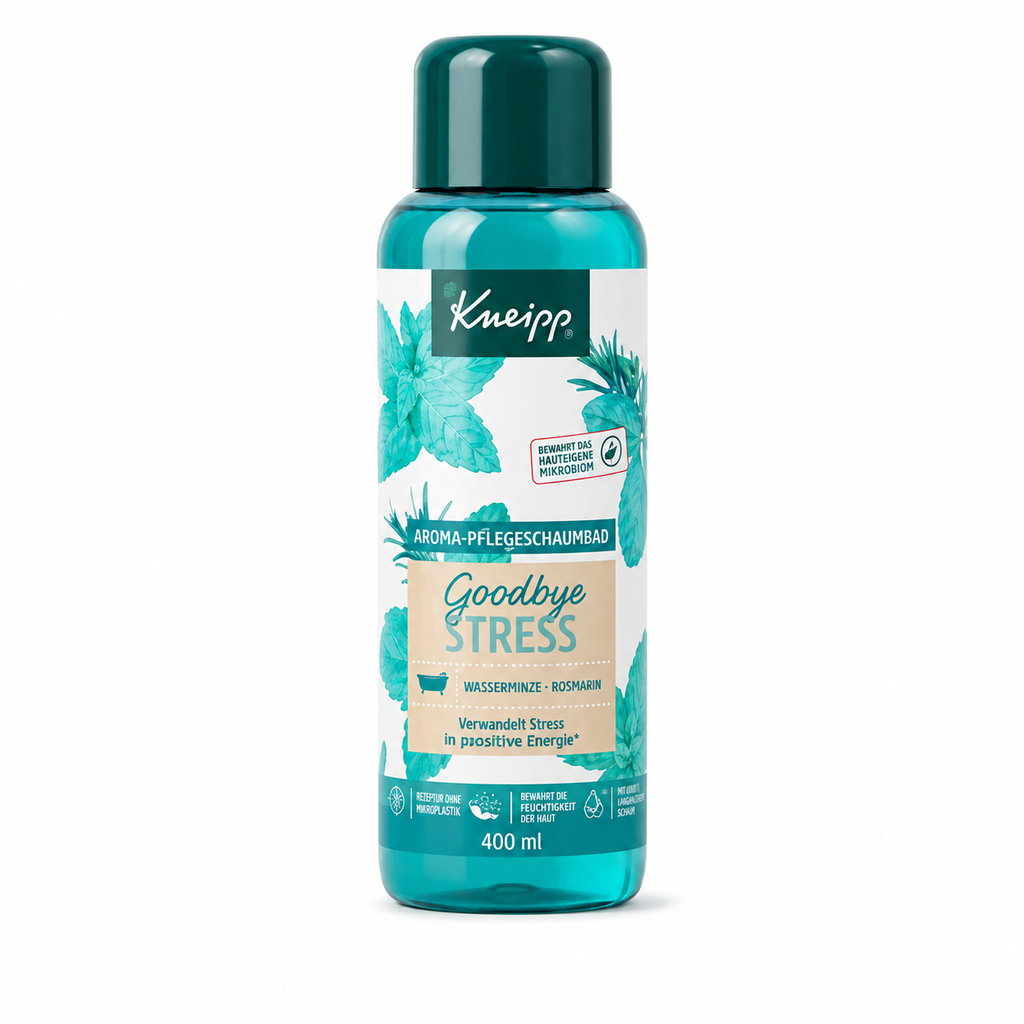 Kneipp Badeschaum Goodbye Stress 400 ml für entspannende Wohlfühlbäder und eine Auszeit vom Alltag