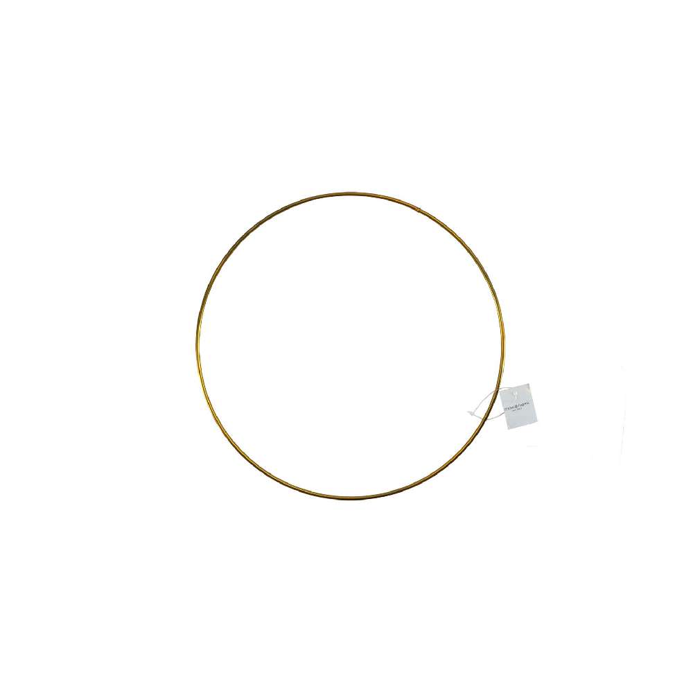 Dekoration Metall "Ring" 18cm, gold 