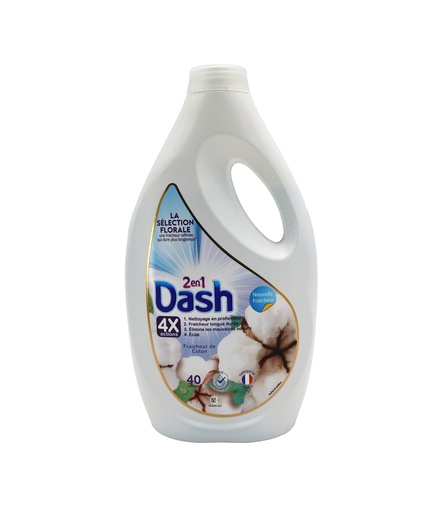 [15079] Dash =(Lenor) Flüssigwaschmittel 1,8L Cotton Fresh 40WL
