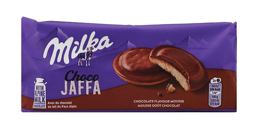 [14274] Milka Gefüllter Keks 128g Jaffa Chocolate Mousse