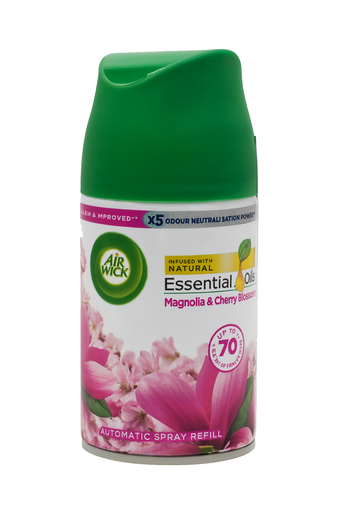 [9090] AirWick Lufterfrischer Freshmatic Magnolie & Kirschblüte Nachfüllpack, 250 ml