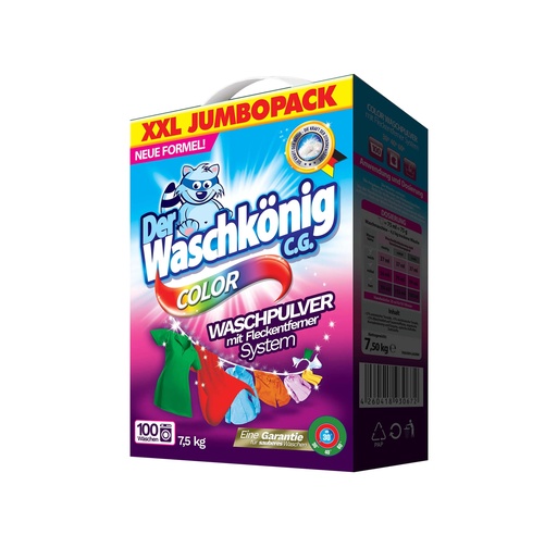 [12897] Der Waschkönig C.G. Waschpulver 6kg 100WL Color Karton