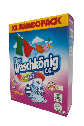 [12897] Der Waschkönig C.G. Waschpulver 6kg 100WL Color im Karton
