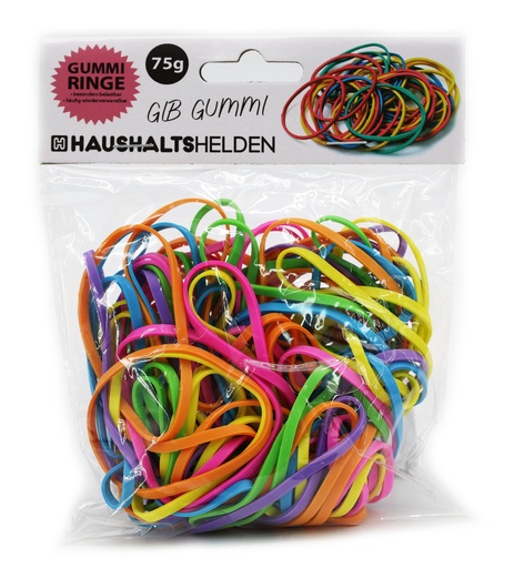 [14093] Haushalts- und Bastelgummies, bunt, 75g