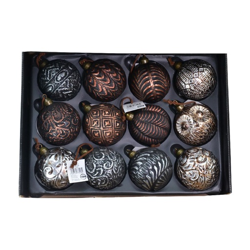 [8385] Weihnachtskugeln Glas "Deluxe" Ø 8cm | 1 Stück